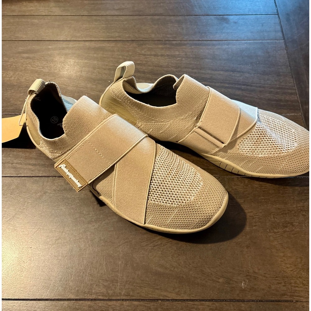 FunkyMonkey Mens Barefoot Shoes Tan Beige Knit Minimalist Sneakers Size 10 NEW